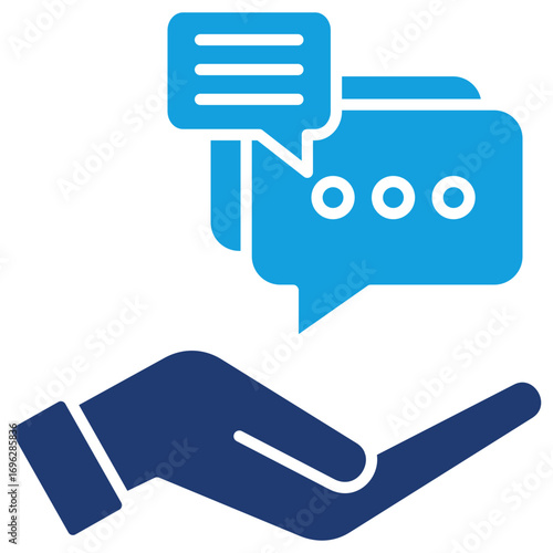 Advice Flat Blue Icon