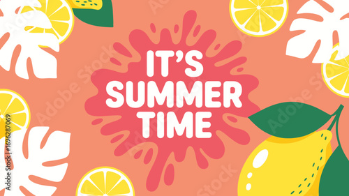 Vibrant Summer Citrus A Refreshing Illustration