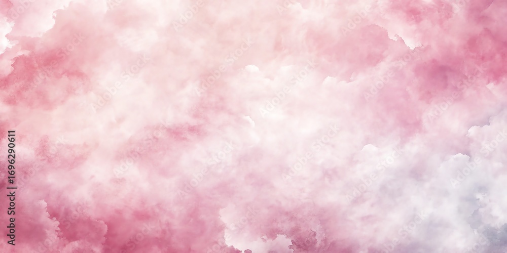 Fototapeta premium Soft pink watercolor wash abstract background gentle soft focus bokeh blurry texture gentle dreamy softness