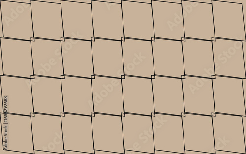 Close up of a beige woven fabric texture with a grid pattern