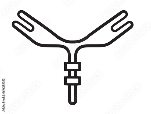 Elegant Two Dimensional Vector Crop Stripper Illustration