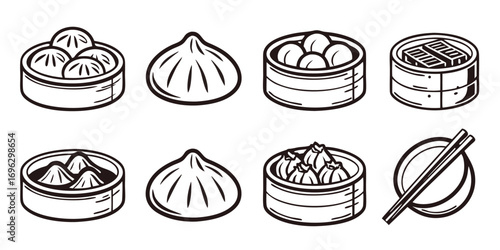 dumplings-icons-set---8-minimalist-icons---black-v