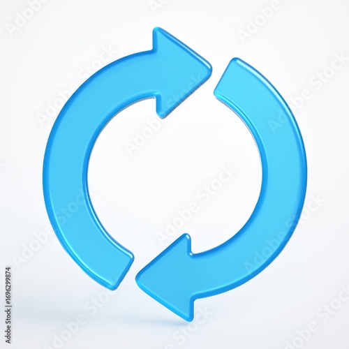 3d rendering of a refresh or recycle symbol with two circular arrows indicating repetition and renewal Free Download 3d rendering of a refresh or recycle symbol with two circular arrows indicating repetition and renewal - GFXLoad