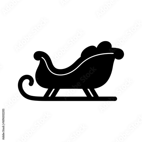 christmas sleigh with reindeer