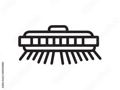 Clean Modern Agricultural Tool Icon of Disc Harrow Vector