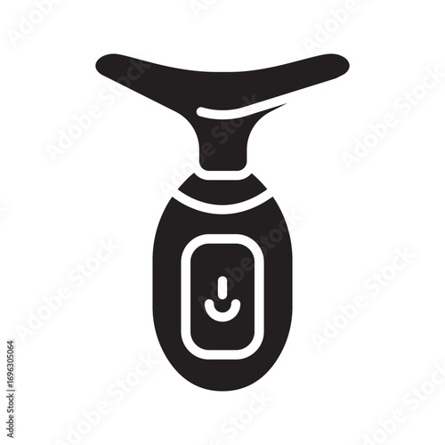 ultrasonic facial massager color flat icon for digital and print projects.