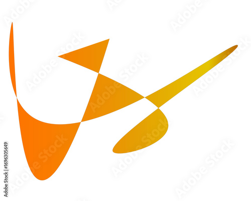 Dynamic abstract flow with vibrant golden hues, a modern emblem of energy and movement, perfect for branding and creative visual statements, originally a scalable vector graphic