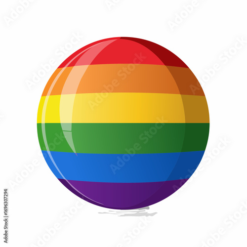 Kugel in Regenbogenfarben