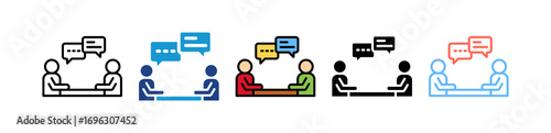 Informal Discussion multiple icon