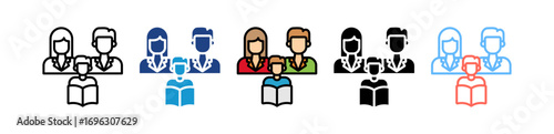 Family Teaching multiple icon