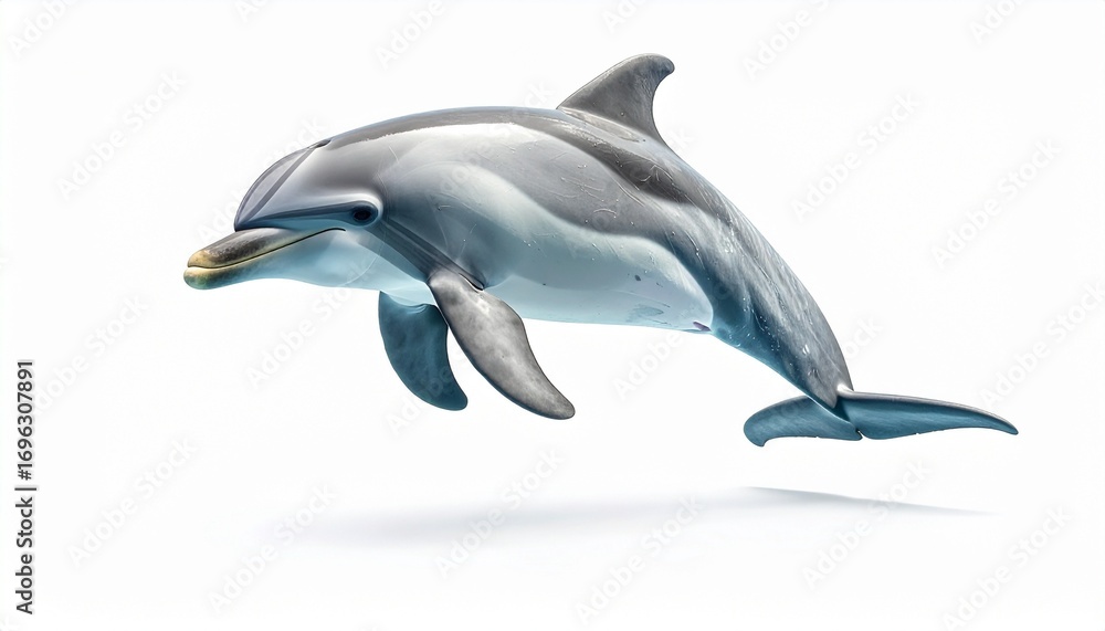 Obraz premium dolphin isolated on white background