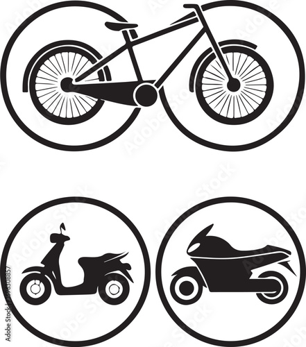 Wheeled Transport Icons