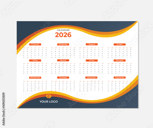 2026 new model calender design template