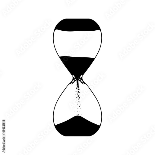 hourglass isolated on white