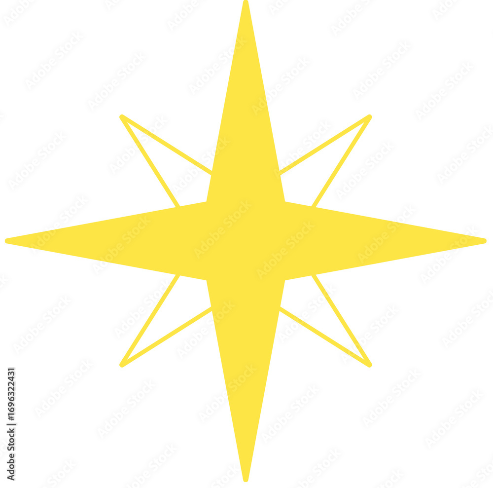 Obraz premium golden star icon