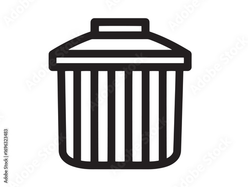 Elegant Feed Bin Symbol with Contemporary Vector Appearance