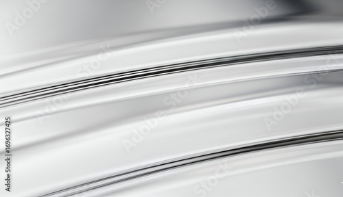 Abstract silver metallic background smooth flowing lines and curves modern design for wallpapers and presentations