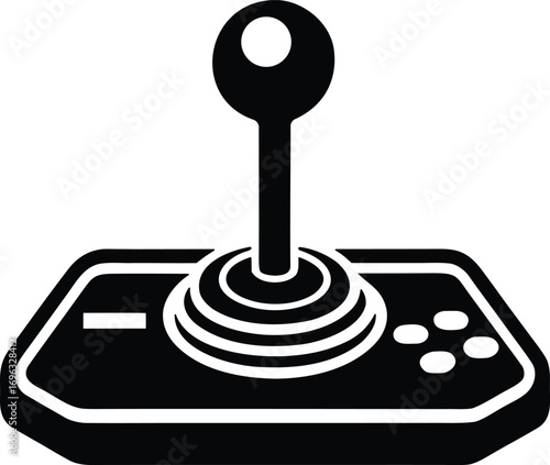 Joystick sync vector icon.