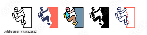 Rock Climbing multiple icon