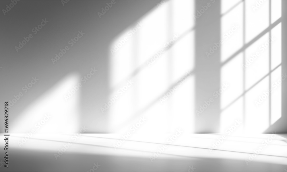 Obraz premium Realistic Window Shadow on Transparent Background 