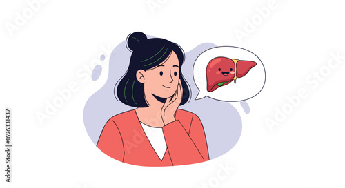 A person thinking about their liver health and its importance for the body