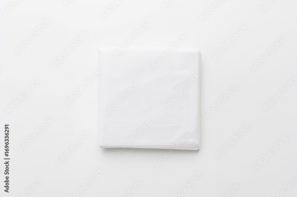 custom made wallpaper toronto digitalTop view of pristine paper napkins on a white surface