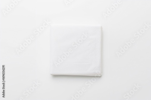 Wallpaper Mural Top view of pristine paper napkins on a white surface Torontodigital.ca
