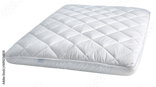 Luxurious white quilted mattress topper offering enhanced comfort and support for better sleep