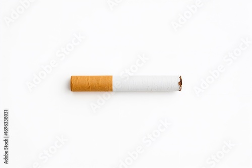 Wallpaper Mural Discarded cigarette and stop sign on a plain white backdrop Torontodigital.ca
