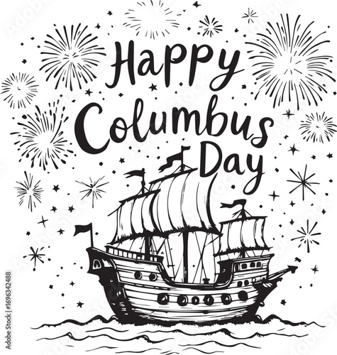“The Ship That Didn’t Just Sail, It Sparkled”

“Columbus Day: A Voyage Lit by Celebration”

“1492 in Fireworks: A Horizon Honored in Light”