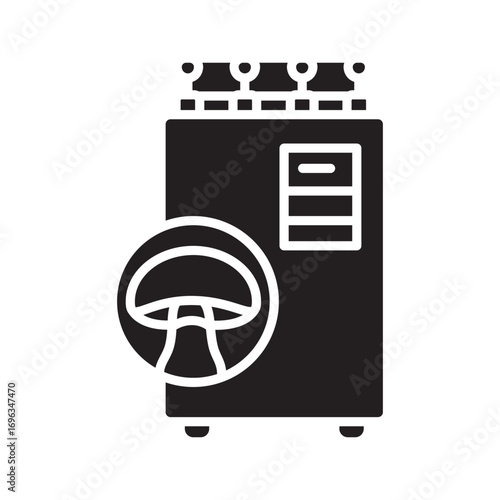 mushroom Sterilization color flat icon for digital and print projects.