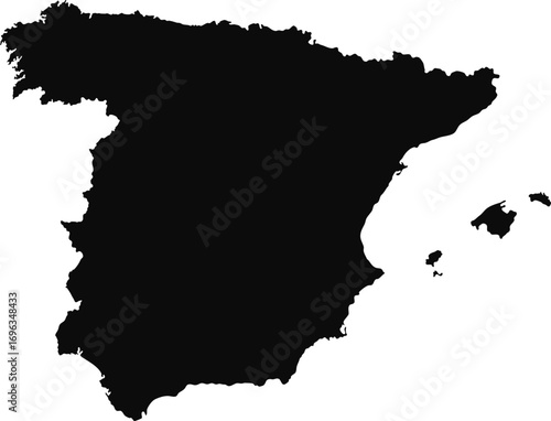 Vector map of spain