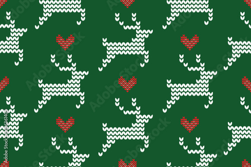 seamless christmas pattern christmas knitted fabric decoration design