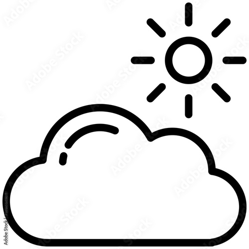 weather icon isolated on white background. vector illustration icon for travel and vacation