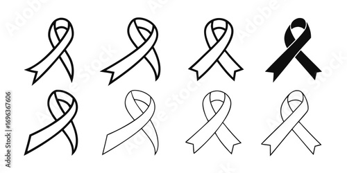 Collection of Awareness Ribbons Icons