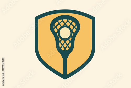 Lacrosse Stick Emblem.