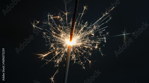 Wallpaper Mural Burning sparkler on dark background Torontodigital.ca