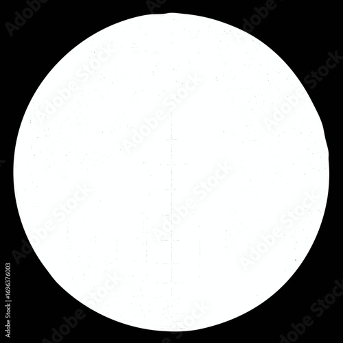 Bright circular shape on a black background enhances contrast and visual interest in modern design