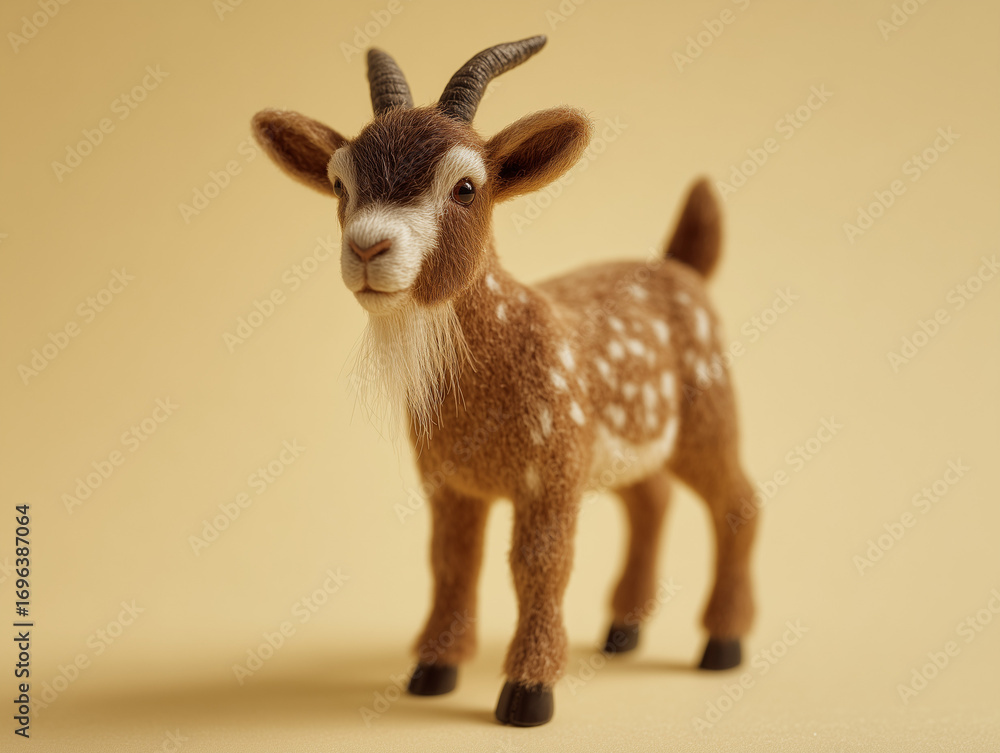 Fototapeta premium Domesticated British Alpine goat