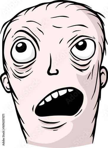Design of curious eyes looking