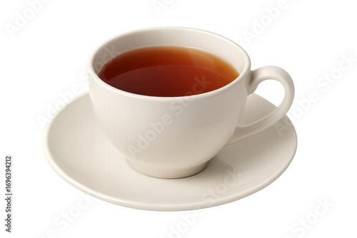 Wallpaper Mural White cup holding steaming hot tea on transparent background Torontodigital.ca