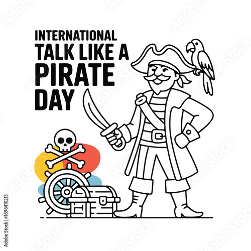 International Talk Like a Pirate Day – Pirate Humor, Nautical Fun & Skull & Crossbones Celebration.