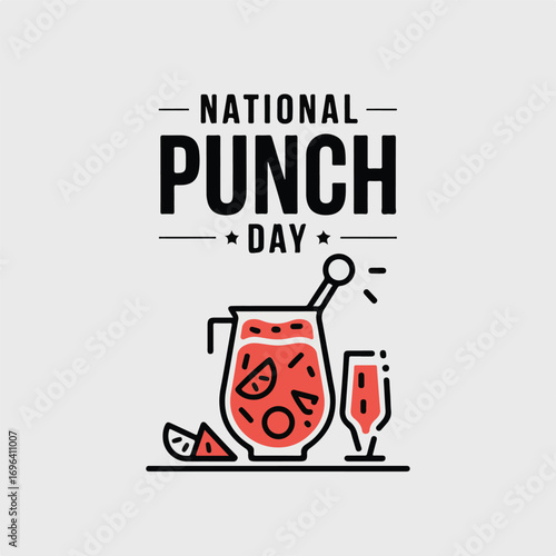 Festive September Punch Bowl on National Punch Day.