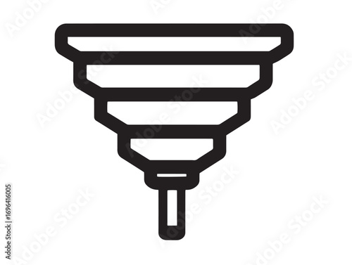 Clean Grain Auger Illustration Featuring Refined Vector Detailing