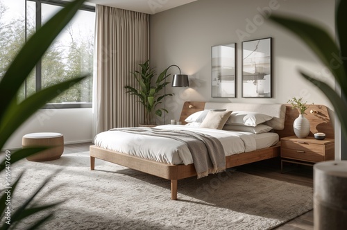 Cozy contemporary bedroom f...