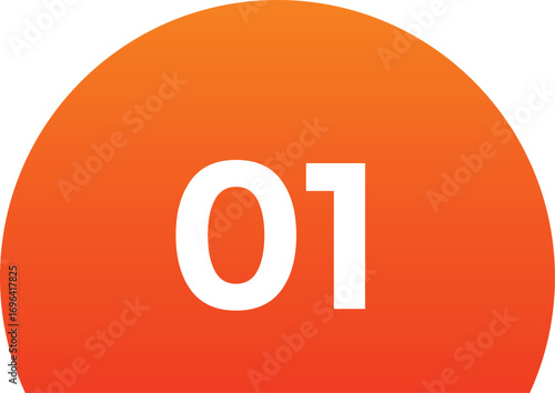 vector illustration of number style
