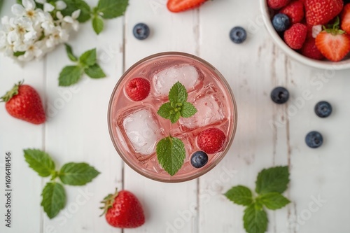 Refreshing detox beverage w...