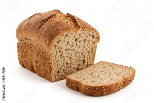 Newly made whole rye loaf o...