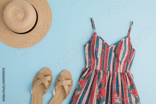 Flat Lay Display of Attire,...