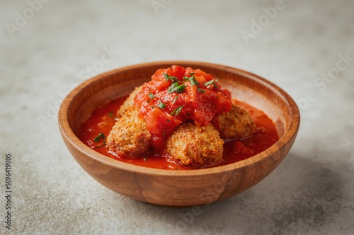 Crunchy Chicken Served with...